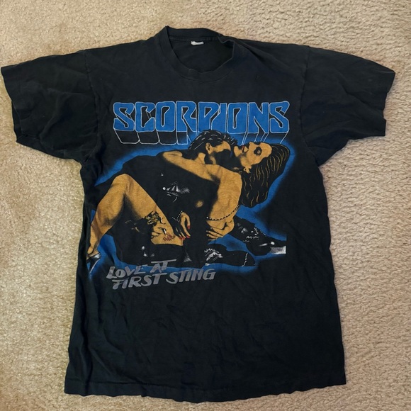 Vintage 80’s Scorpions Tour Shirt - Picture 1 of 3
